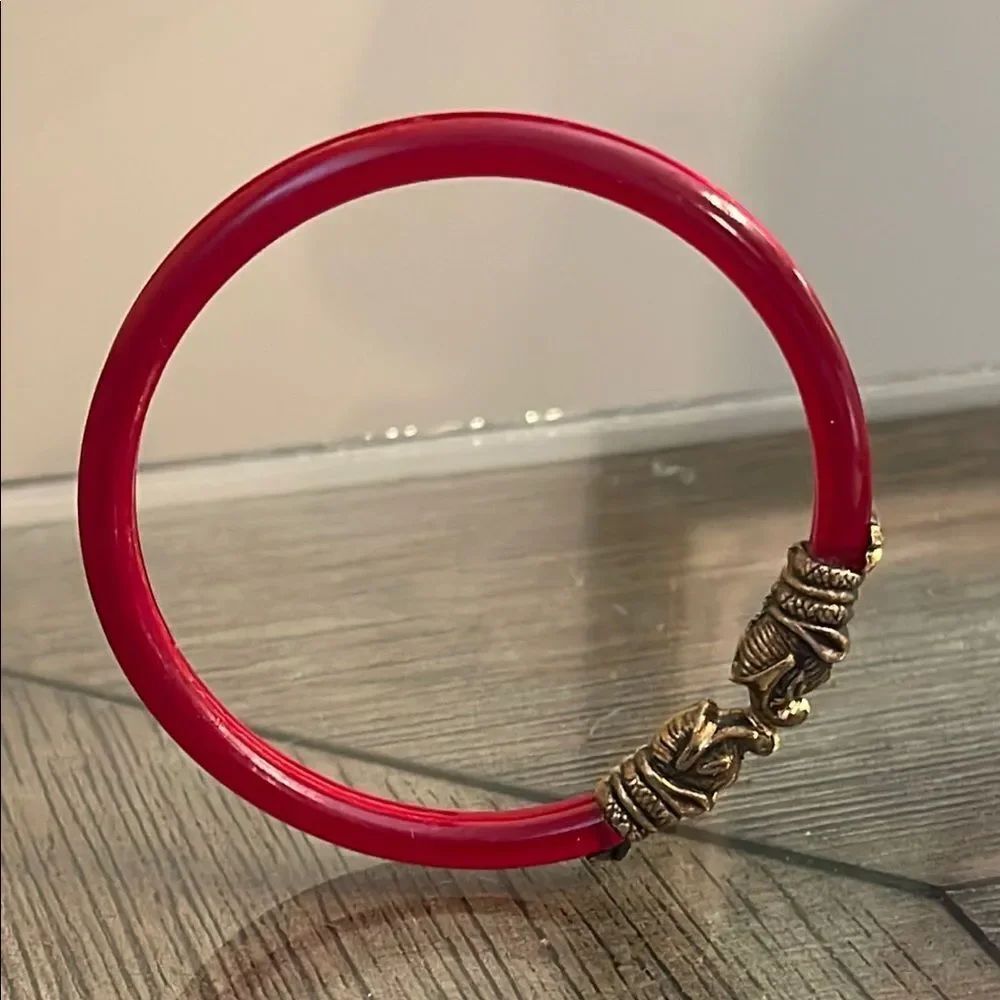 Gajmukhi Elephant Face Design Bangle Bracelet Lucite/Acrylic Tortoise Shell